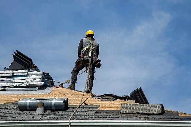 Professional Storm Damage Roof Repair technician working in Oberlin, KS